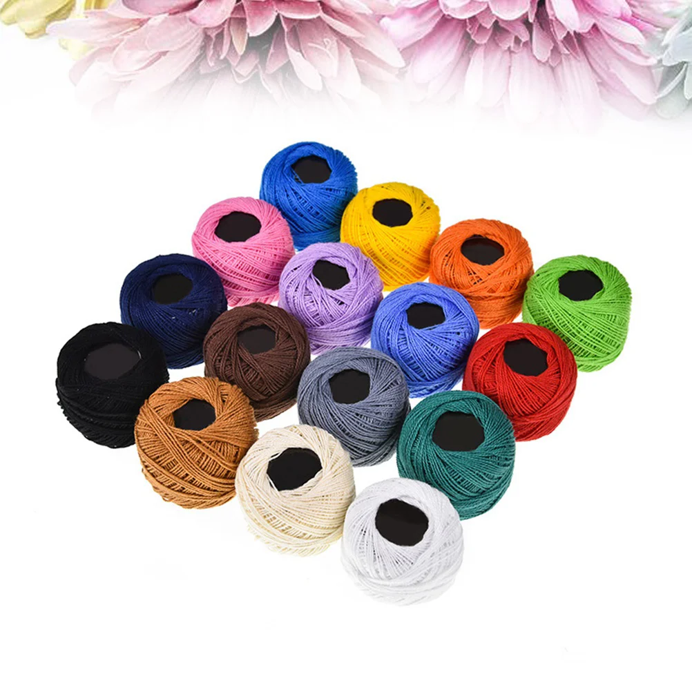 16pcs Crochet Thread Set 16 Colors Cotton Yarn Thread for DIY Craft Embroidery Crochet Cross Stitch ( Color )
16pcs Crochet Thread Set 16 Colors Cotton Yarn Thread for DIY Craft Embroidery Crochet Cross Stitch ( Color )