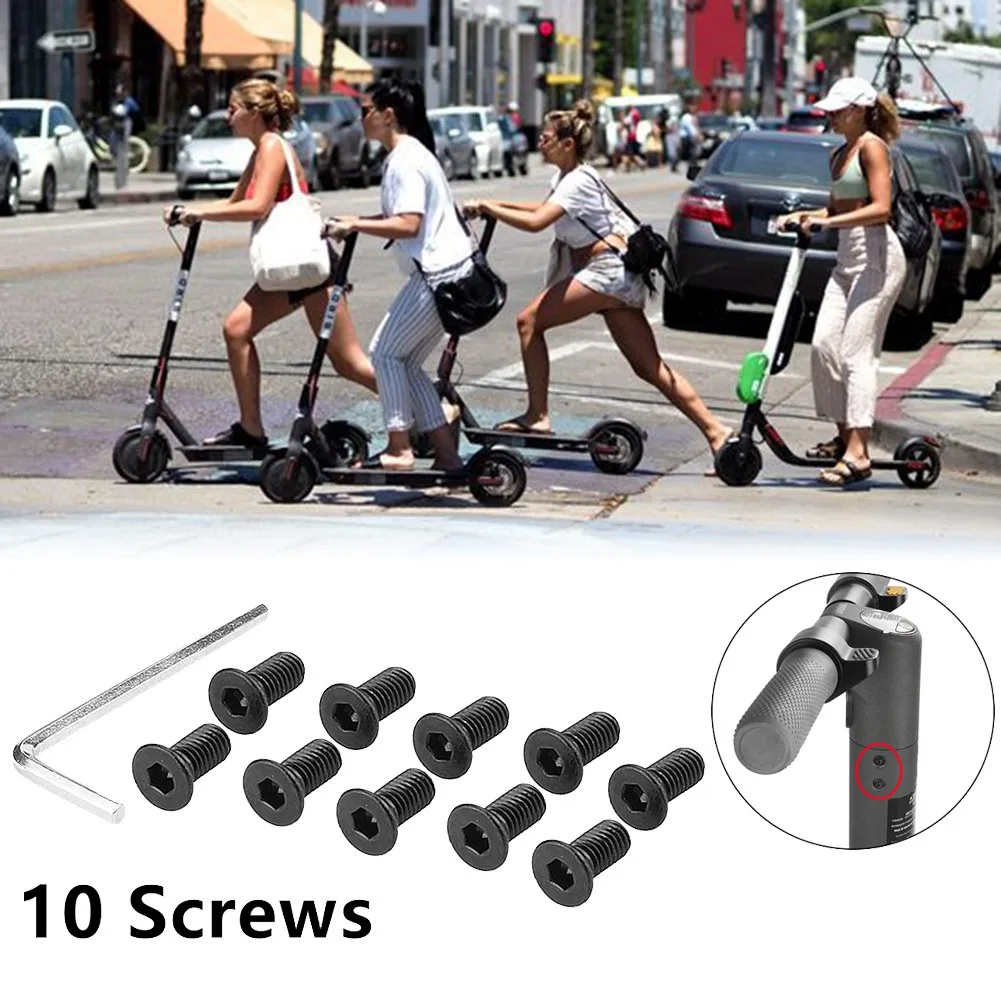 Electric Scooter Bolts Stainless Steel /Black Scooter Accessory Parts For Ninebot ES1 E /ES4 Pole To Base Mounting /Screws Kit
Electric Scooter Bolts Stainless Steel /Black Scooter Accessory Parts For Ninebot ES1 E /ES4 Pole To Base Mounting /Screws Kit