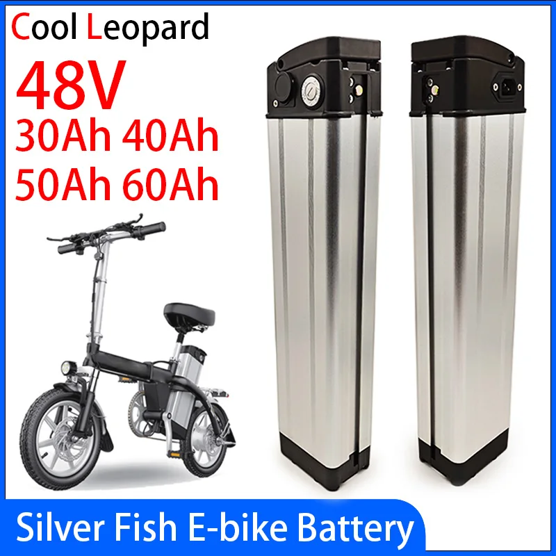 New 48V 30Ah 40Ah 50Ah 60Ah Lithium Ion Battery,For Silver Fish Style Electric Bike Battery With Aluminum Case Anti-theft Lock
New 48V 30Ah 40Ah 50Ah 60Ah Lithium Ion Battery,For Silver Fish Style Electric Bike Battery With Aluminum Case Anti-theft Lock