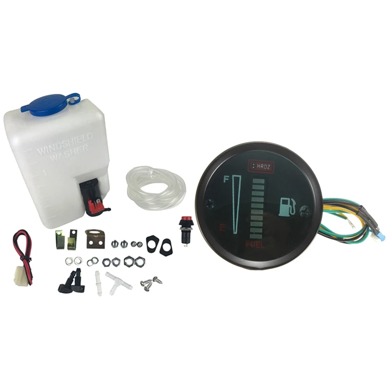1 Set 12V 1.5L Universal Motorcycle Car Wind Shield Washer & 1 Set Universal Car Motor 52mm Fuel Meter
1 Set 12V 1.5L Universal Motorcycle Car Wind Shield Washer & 1 Set Universal Car Motor 52mm Fuel Meter