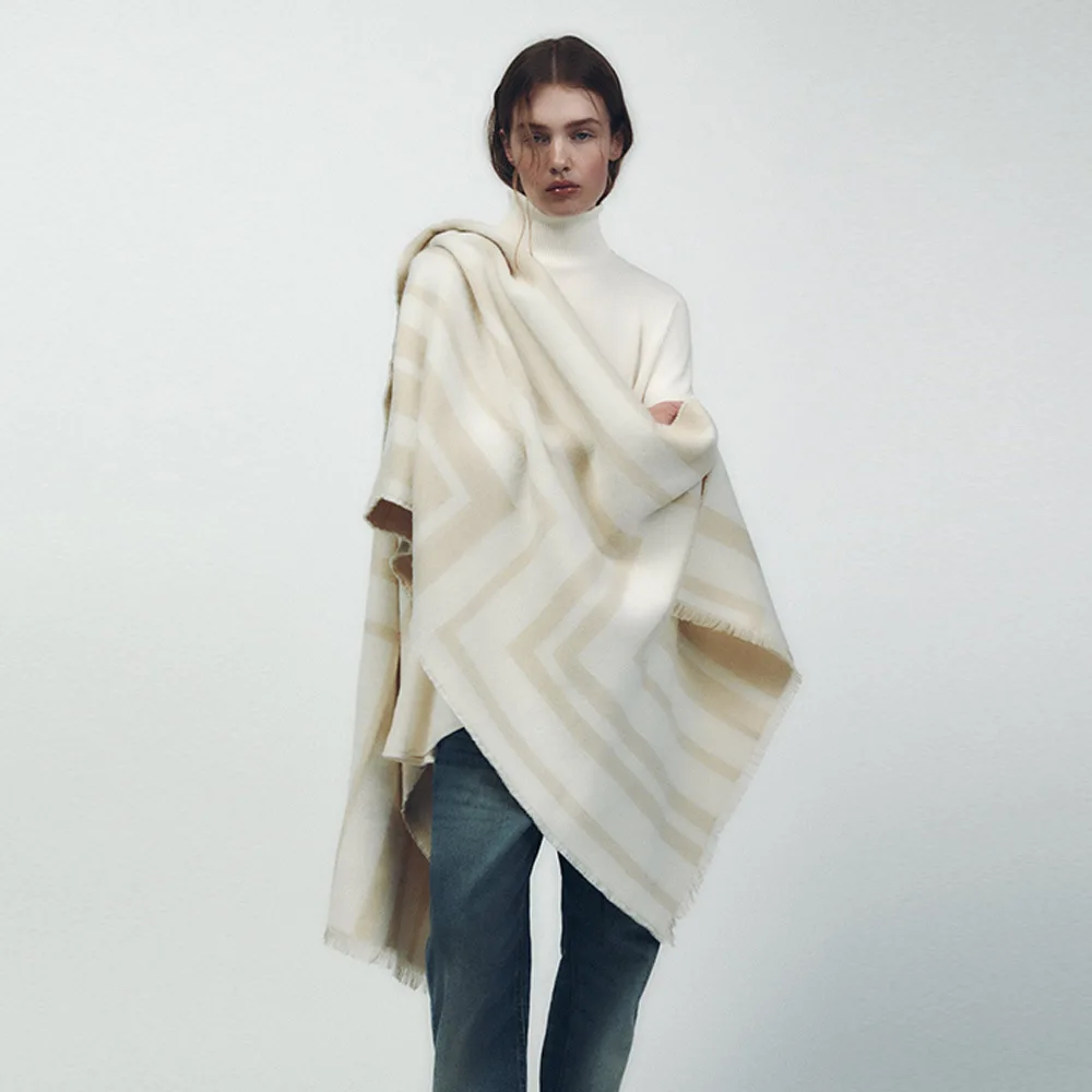 

Кашемировый шарф, женские теплые шали и палантины, 2023, геометрический принт, плотный зимний мягкий пашминовый дизайн Bufanda, теплый женский шарф T750