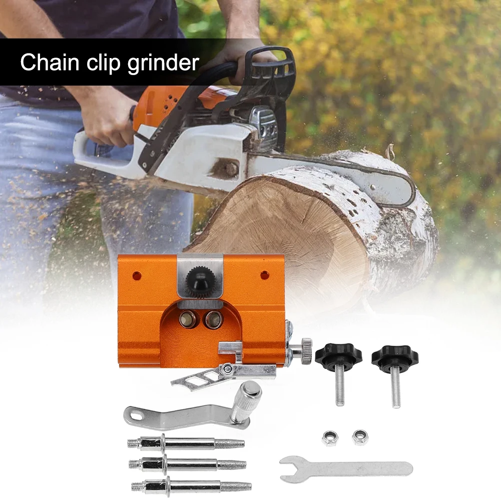 

Chain Saw Sharpener Portable Chainsaw Chain Sharpening Woodworking Grinding Stones Electric Chainsaw Grinder Tool Aluminum Alloy