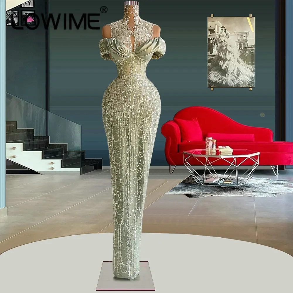 Glitter Sequin Olive Green Mermaid Long Wedding Evening Dresses High Neck Off Shoulder Women Formal Occasion Pageant Prom Gowns
Glitter Sequin Olive Green Mermaid Long Wedding Evening Dresses High Neck Off Shoulder Women Formal Occasion Pageant Prom Gowns