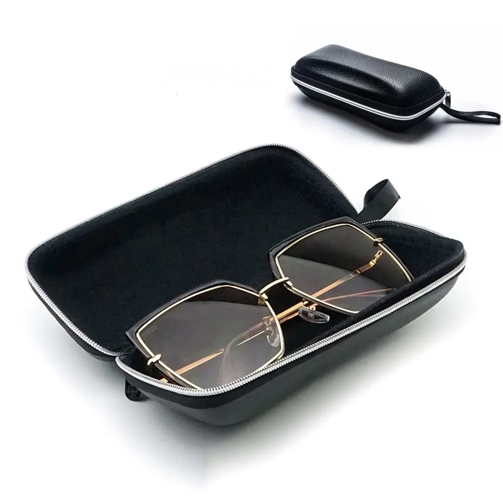 

Accessories Black Protective Cover Shockproof Glasses Case Reading Glasses Organizer Hard Zipper Box Eyeglasses Carry Bag