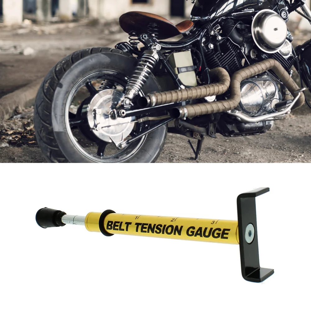 

10 Lb Belt Tension Gauge Metal Universal Motor Belt Replacement for Accurate Motorcycle Setting Belt Tensioner Tool Belt Driver