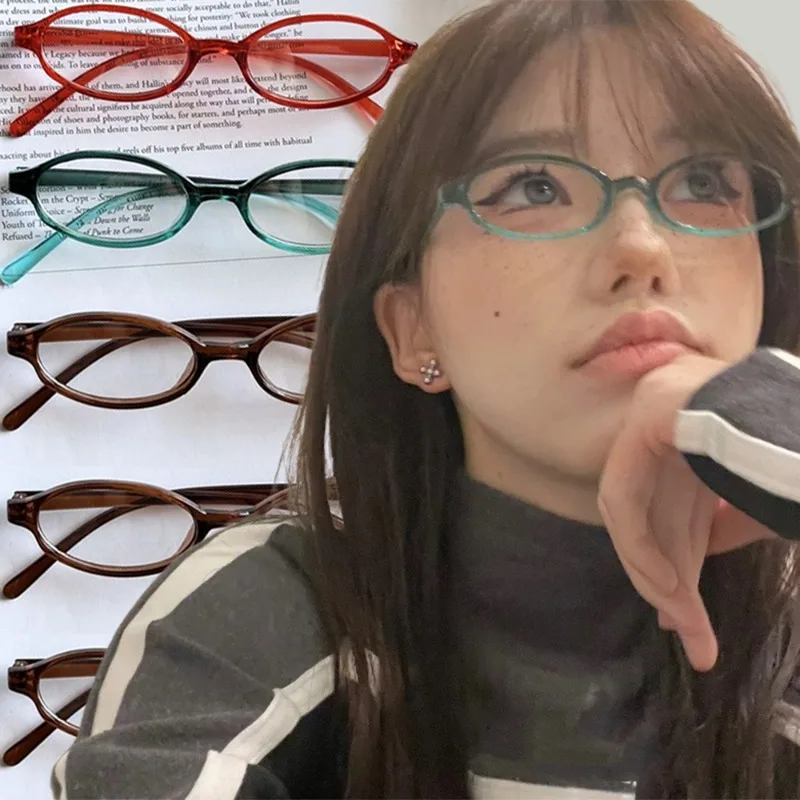 Retro Oval Small Frame Glasses Y2K Women Girls Blue Green Anti Blue Light Eyeglasses Daily Versatile Glasses Fashion Accessories
Retro Oval Small Frame Glasses Y2K Women Girls Blue Green Anti Blue Light Eyeglasses Daily Versatile Glasses Fashion Accessories