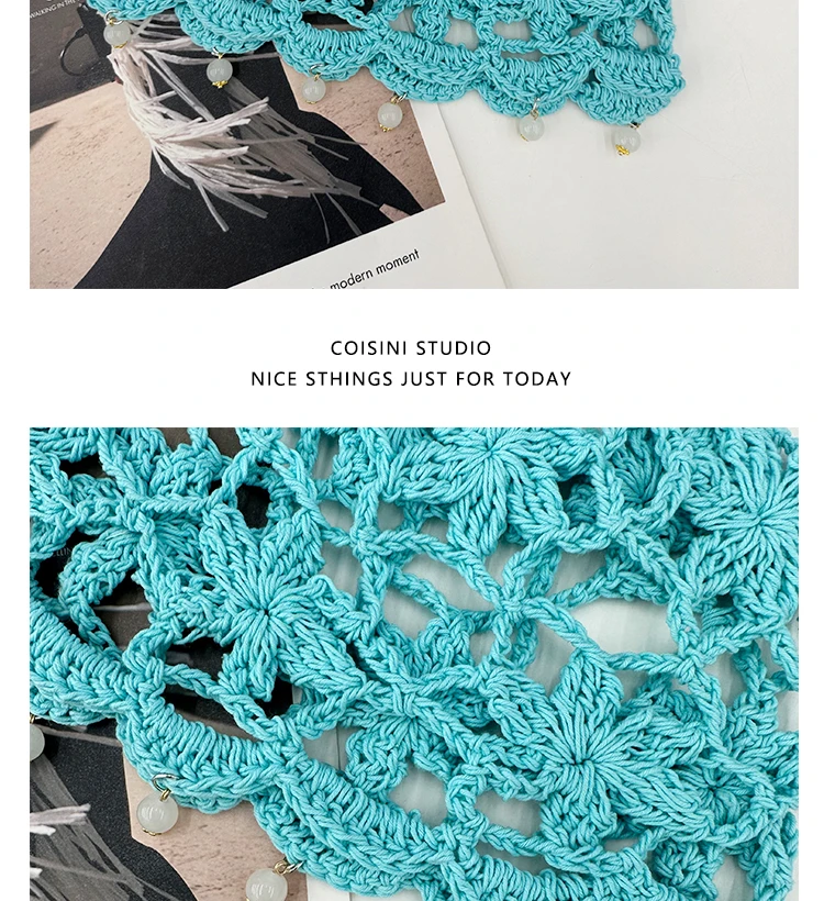 Bohemian Hollow Flower Knitted Beanie with Pearl Fringe 17 S095c1ba5951a45bfbd7655f33efb0282J