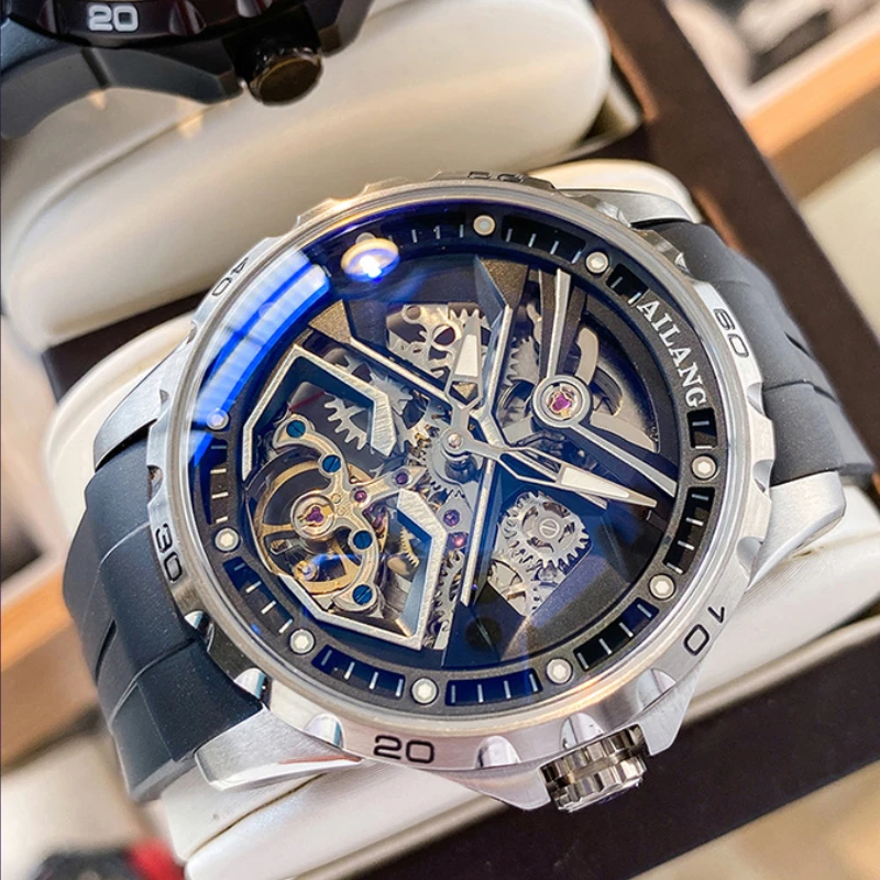 New AILANG men watch fashion hollow mechanical watches top luxury waterproof automatic watch
New AILANG men watch fashion hollow mechanical watches top luxury waterproof automatic watch
