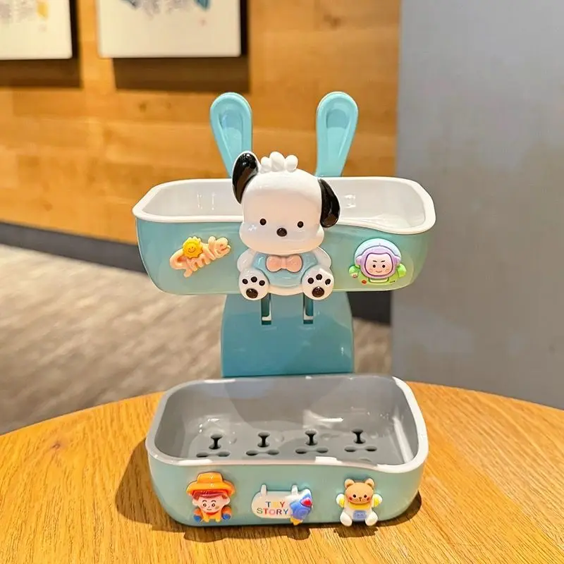 Sanrio Kawaii Hello Kitty Anime Soap Dish Leachate Double-Deck Cute Sweet Pochacco Cartoon Storage Rack Lovely Gifts for Girls
Sanrio Kawaii Hello Kitty Anime Soap Dish Leachate Double-Deck Cute Sweet Pochacco Cartoon Storage Rack Lovely Gifts for Girls