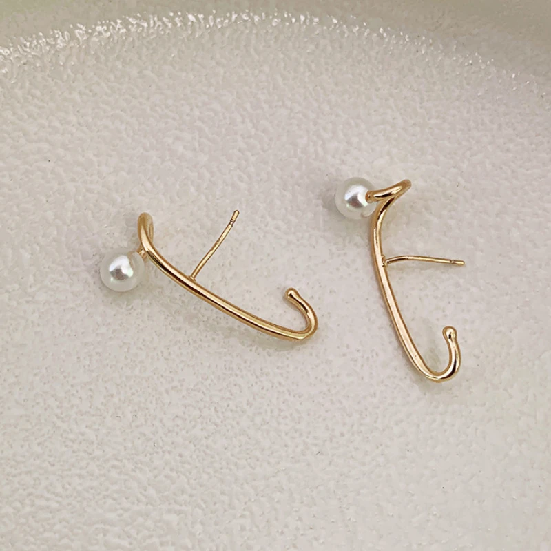 Bilandi-Boucles d'oreilles en métal pour femmes, bijoux modernes, doux, tempérament coréen, tendance cool, accessoires d'oreille, nouvelle tendance, offre spéciale, 2024 2