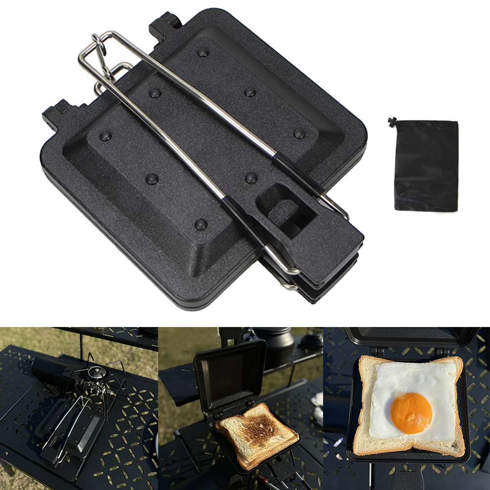 Portable Folding Sandwich Pan Camping Grill Kitchen Breakfast Sandwiches Maker Outdoor Camping Accessories Durable Practical
Portable Folding Sandwich Pan Camping Grill Kitchen Breakfast Sandwiches Maker Outdoor Camping Accessories Durable Practical