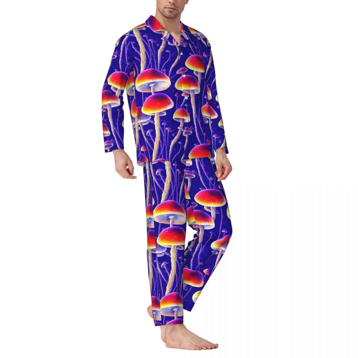 Magic Mushrooms Pajama Sets Mushroom Print Trendy Sleepwear Women Long Sleeves Casual Room 2 Pieces Nightwear Large Size
Magic Mushrooms Pajama Sets Mushroom Print Trendy Sleepwear Women Long Sleeves Casual Room 2 Pieces Nightwear Large Size