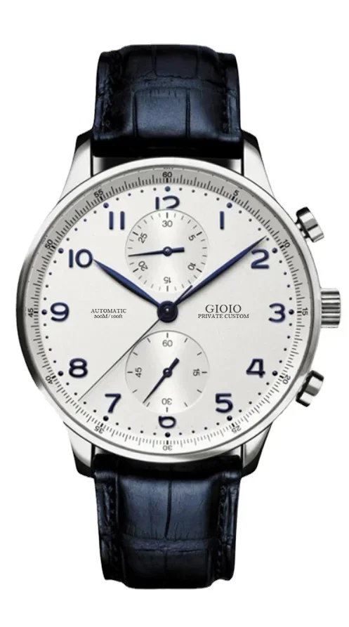 Luxury New Automatic Watch for Men Mechanical Watches Stainless Steel Pilots Black Blue Leather Portuguiser Style White Dial
Luxury New Automatic Watch for Men Mechanical Watches Stainless Steel Pilots Black Blue Leather Portuguiser Style White Dial