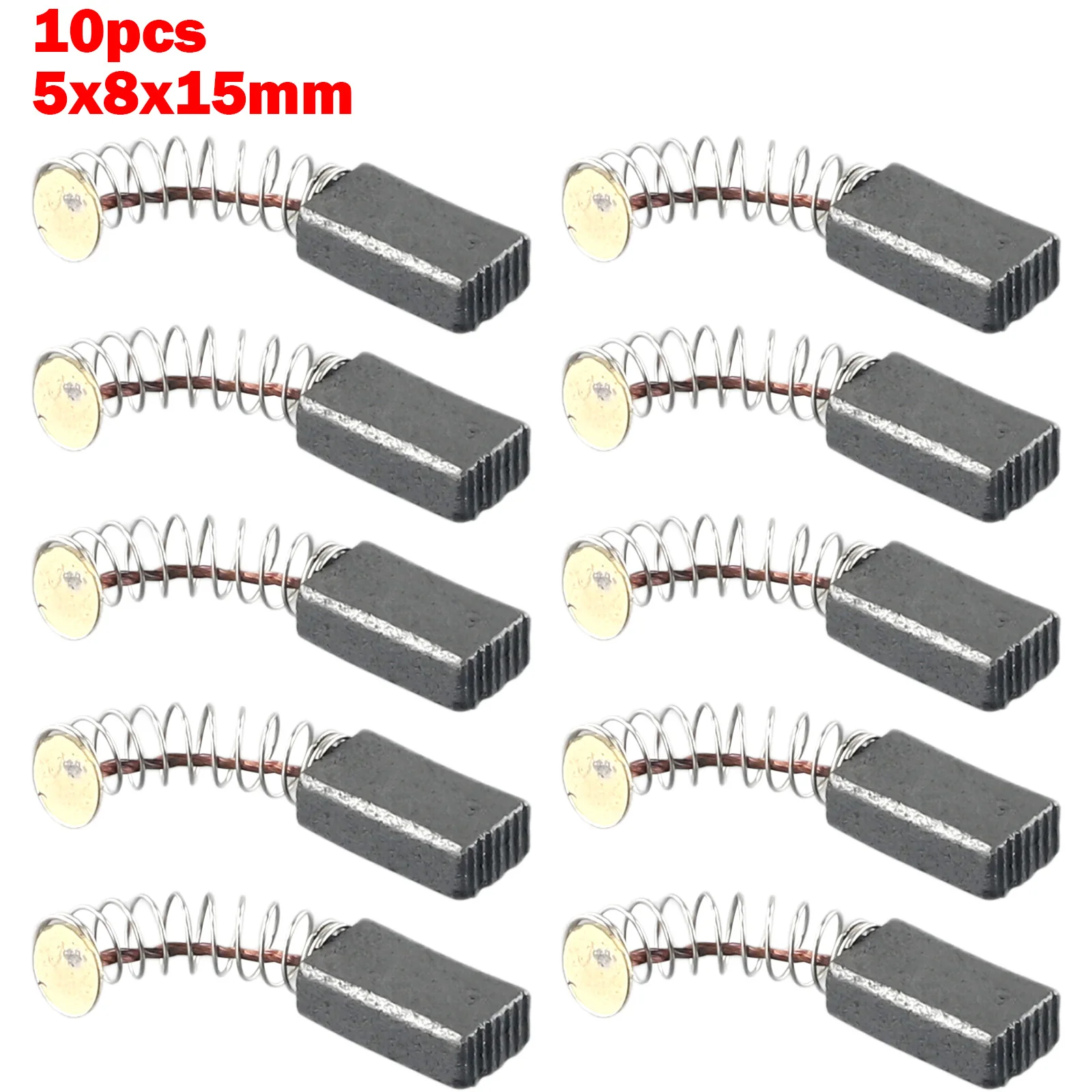 10pcs Electric Motor Carbon Brushes 5x8x15mm For Grinding Machine Carbon Brush Replacement Parts Power Tool Accessories Durable
10pcs Electric Motor Carbon Brushes 5x8x15mm For Grinding Machine Carbon Brush Replacement Parts Power Tool Accessories Durable