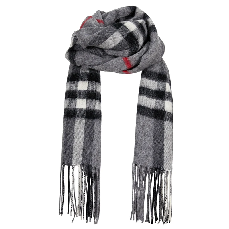 

AEBMNHD Mens Classic Plaid Scarves Womens Lamb Wool Neck Scarf Fashion Lightweight Warm Neckerchief Fall Winter Shawl Wraps