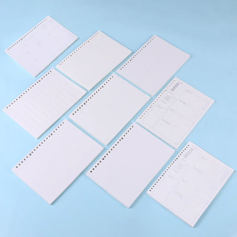 20-Hole A5 Notebook Line Loose Leaf Core 26-hole B5 Loose leaf inner core A4 ledger Inner Page Notebook Office Stationery
20-Hole A5 Notebook Line Loose Leaf Core 26-hole B5 Loose leaf inner core A4 ledger Inner Page Notebook Office Stationery