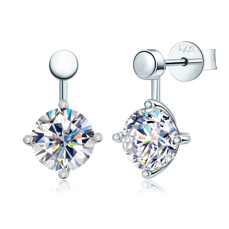 Real 2.0ct D Color Moissanite Jacket Earrings 925 Sterling Silver Trend 2023 Fine Jewelry Women's Stud Earrings Free Shipping
Real 2.0ct D Color Moissanite Jacket Earrings 925 Sterling Silver Trend 2023 Fine Jewelry Women's Stud Earrings Free Shipping