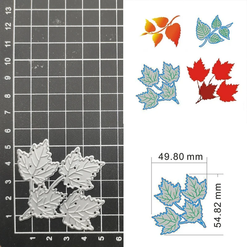 

Maple Leaf Metal Cutting Dies Stencil Scrapbooking DIY Album Stamp Paper Card Embossing Decor Craft New Dies for 2023