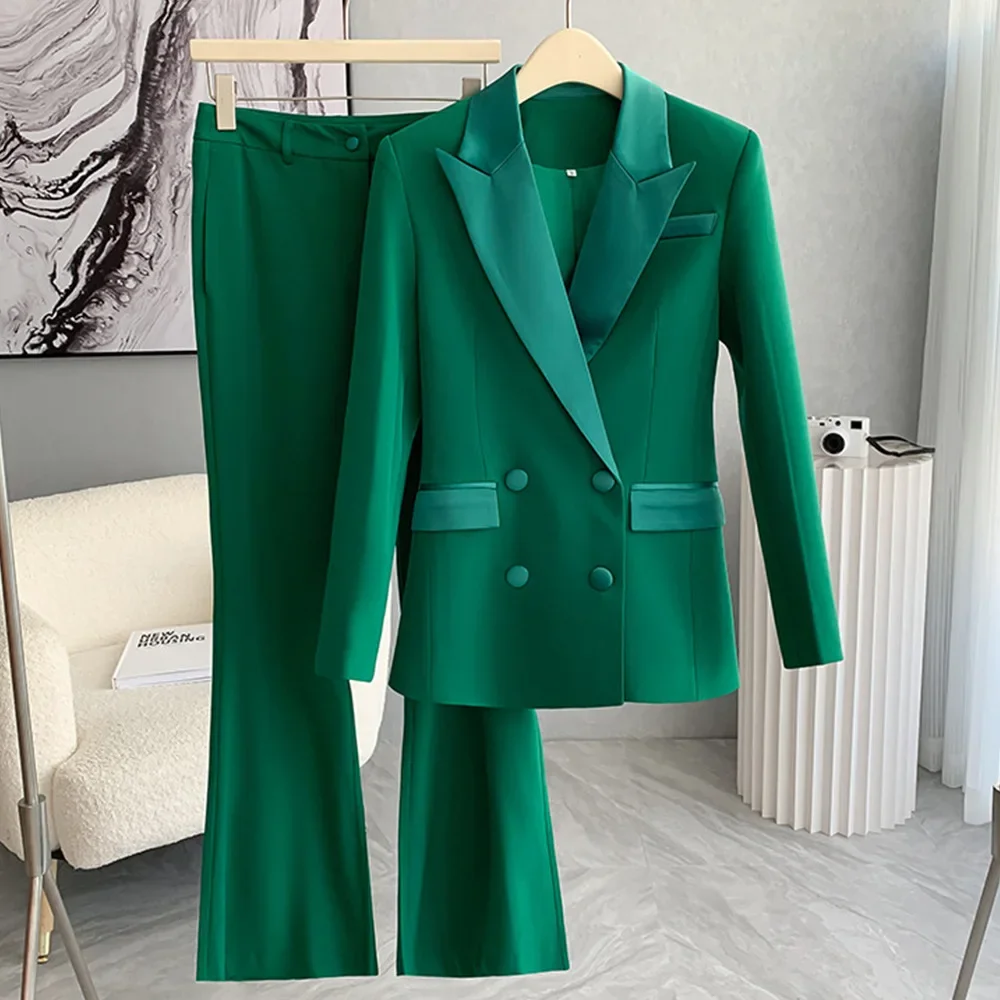 Green Women Suits Set 2 Pieces Blazer+Pants Cotton Jacket Female Spring Office Lady Work Wear Coat Single Breasted Prom Dress
Green Women Suits Set 2 Pieces Blazer+Pants Cotton Jacket Female Spring Office Lady Work Wear Coat Single Breasted Prom Dress