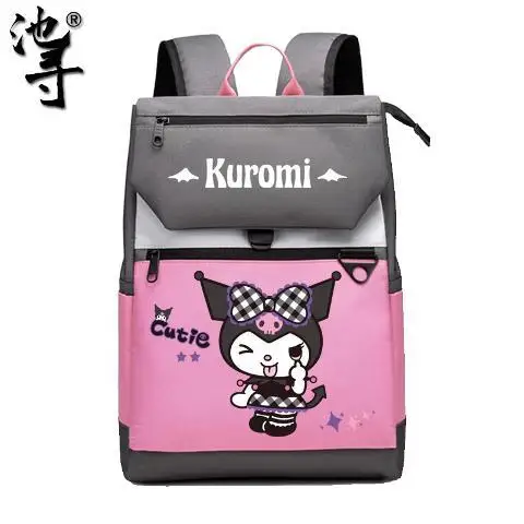 

Sanrio Kuromi Pudding Dog Backpack Girl Heart Star Delu Kuromi School Bag Melody Di Pacha Dog Backpack Fashion