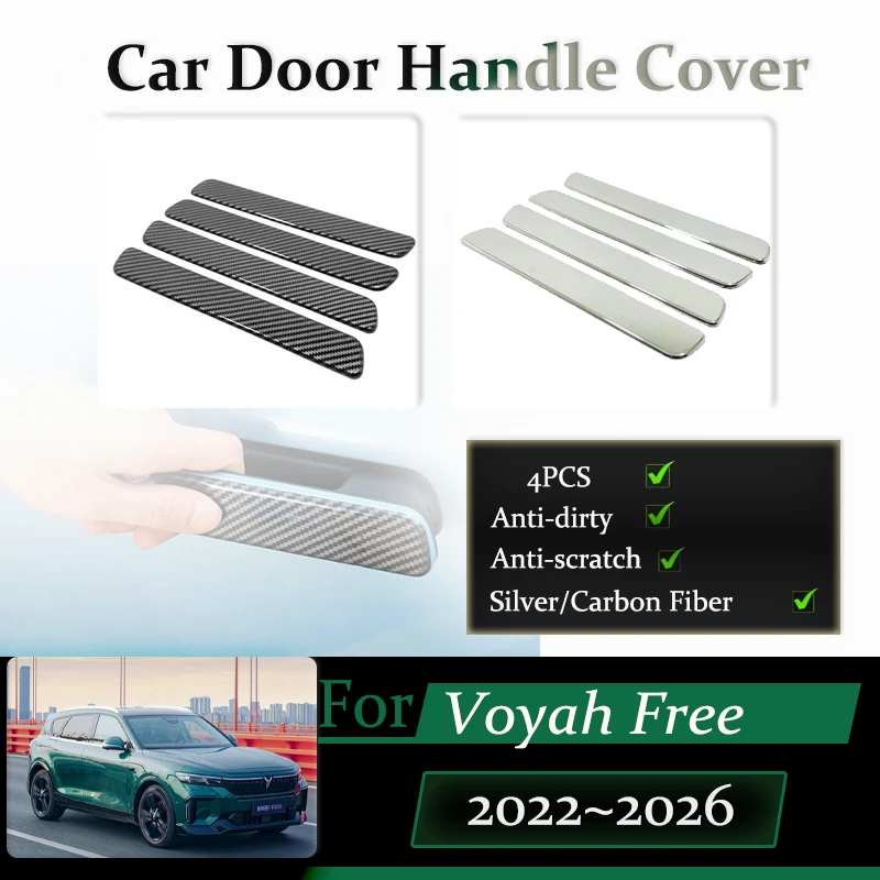 

Fit For Dongfeng Voyah Free 2022 2023 2024 2025 2026 Car Door Handle Cover Chromium Styling Chrome Trim Sticker Auto Accessories