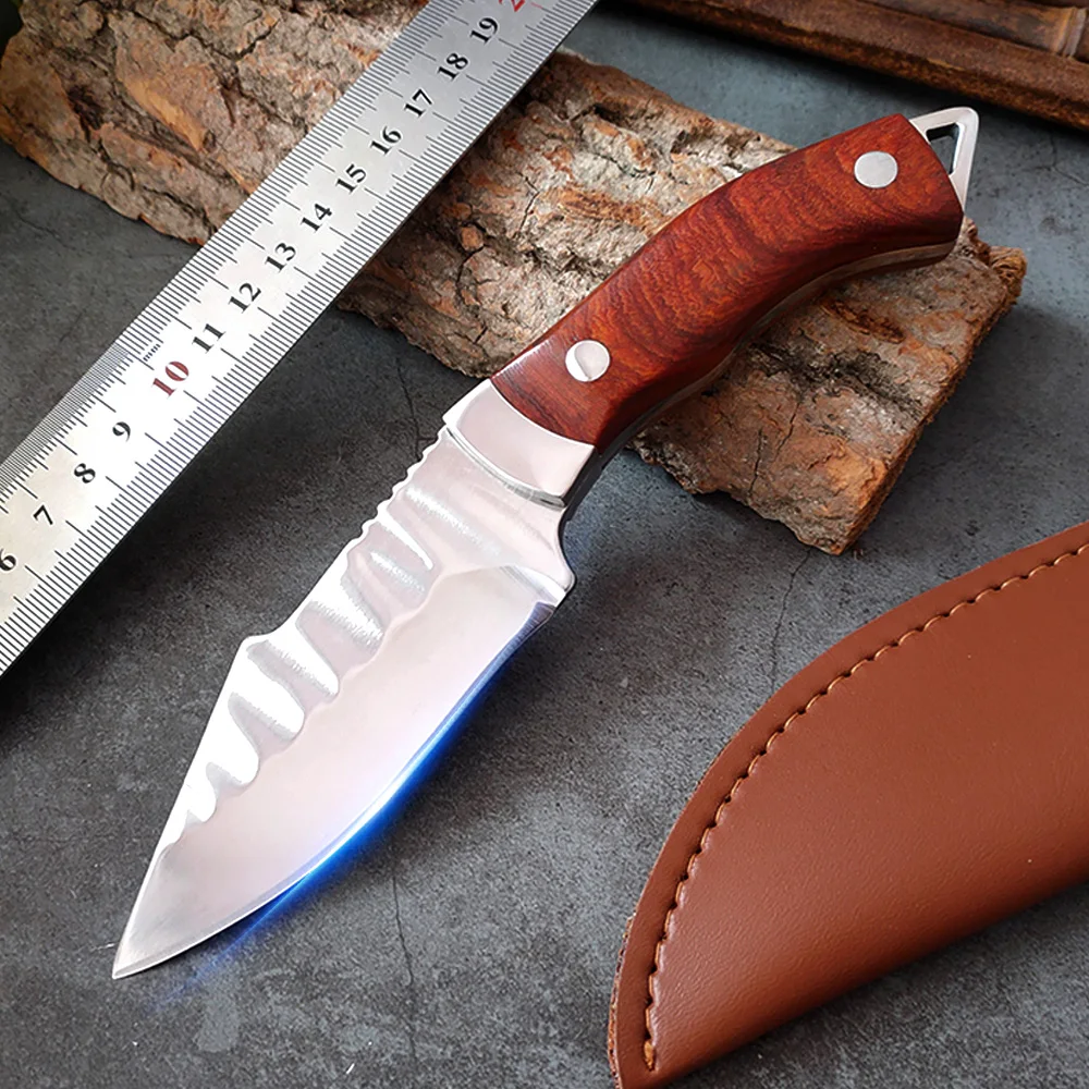 Outdoor Hunting Knife Hand Forged Stainless Steel Butcher Knife Wood Handle Utility Boning Knives Outdoor Camping Survival Knife
Outdoor Hunting Knife Hand Forged Stainless Steel Butcher Knife Wood Handle Utility Boning Knives Outdoor Camping Survival Knife