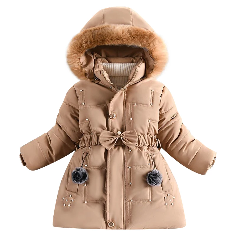 Winter new children's cotton coat girls pearl down jacket fur collar mid-length cotton coat girls baby plush thick coat
Winter new children's cotton coat girls pearl down jacket fur collar mid-length cotton coat girls baby plush thick coat