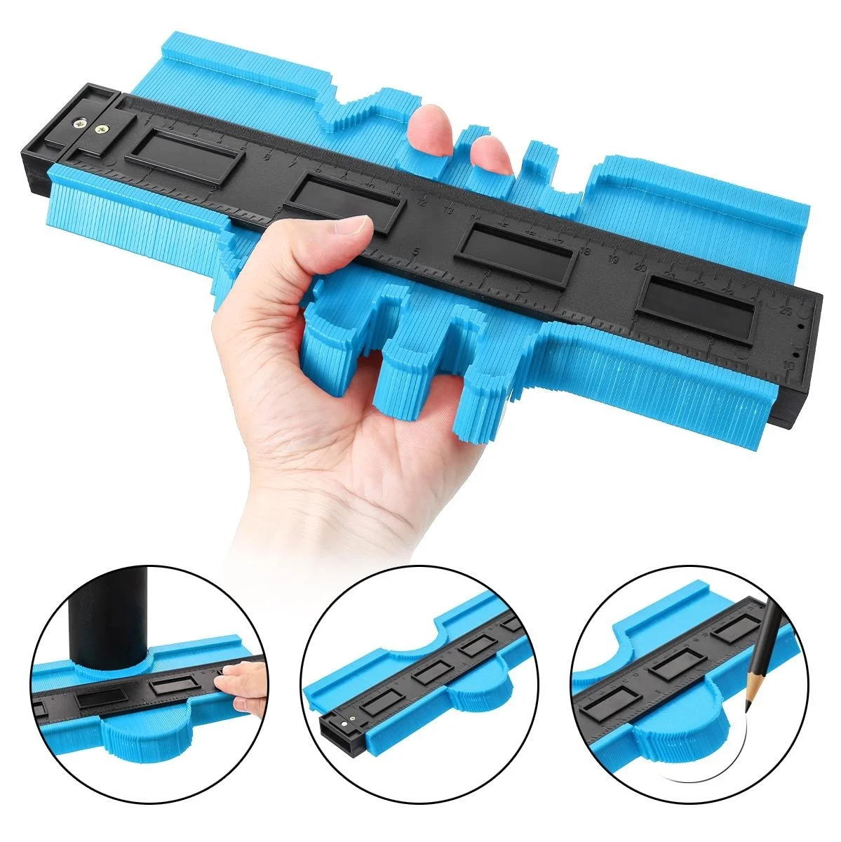 Hi-Spec 1PC Plastic Profile Ruler Copy Contour Standard Wood Marking Tool 5/6/10 Inch Tiling Laminate Tiles Measuring Tools
Hi-Spec 1PC Plastic Profile Ruler Copy Contour Standard Wood Marking Tool 5/6/10 Inch Tiling Laminate Tiles Measuring Tools