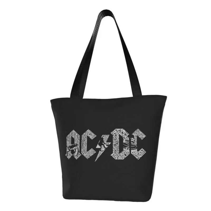 Переработанные альбомы AC DC, сумка для покупок Rock Roll, Холщовая Сумка-тоут через плечо, моющаяся сумка для покупок с тяжелым металлическим ремешком, музыкой, продуктами
Переработанные альбомы AC DC, сумка для покупок Rock Roll, Холщовая Сумка-тоут через плечо, моющаяся сумка для покупок с тяжелым металлическим ремешком, музыкой, продуктами