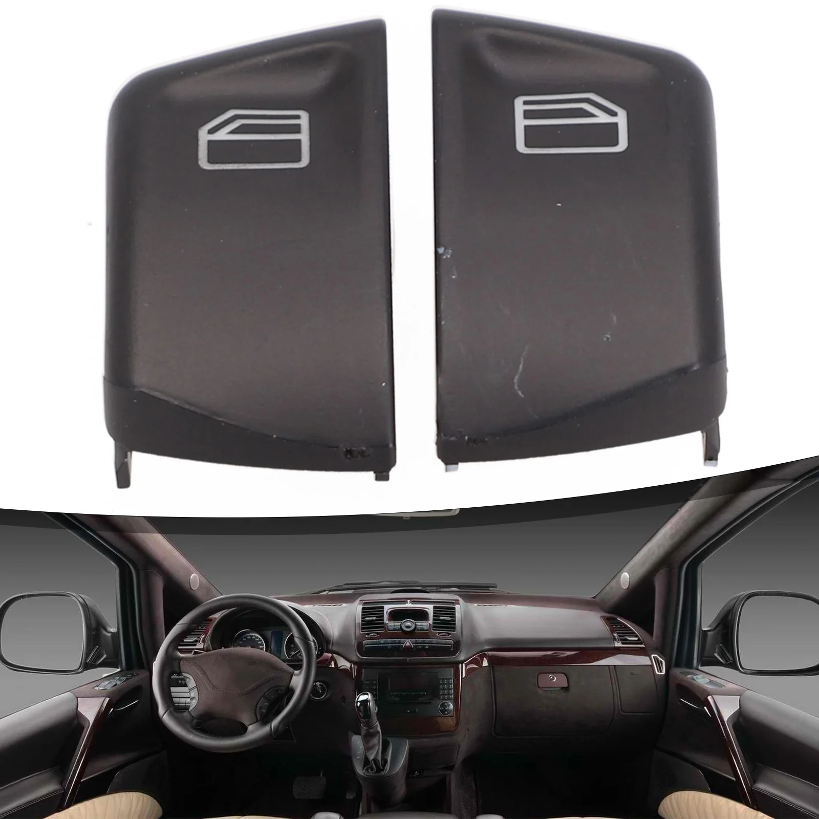 2X Black Car For Window Switch Button Console Cap for Mercedes Vito W639 Sprinter 906 Perfect Fit and Durability
2X Black Car For Window Switch Button Console Cap for Mercedes Vito W639 Sprinter 906 Perfect Fit and Durability