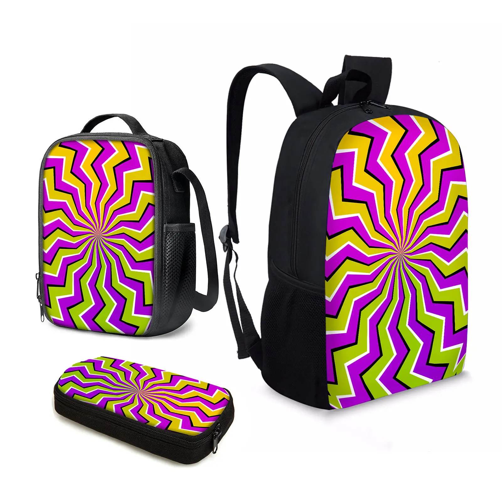 YIKELUO Psychedelic Print Teen Laptop Bag Abstract Art Design Playbook Pack 3 PCS Cartoon Art Back To School Gifts For Kids
YIKELUO Psychedelic Print Teen Laptop Bag Abstract Art Design Playbook Pack 3 PCS Cartoon Art Back To School Gifts For Kids