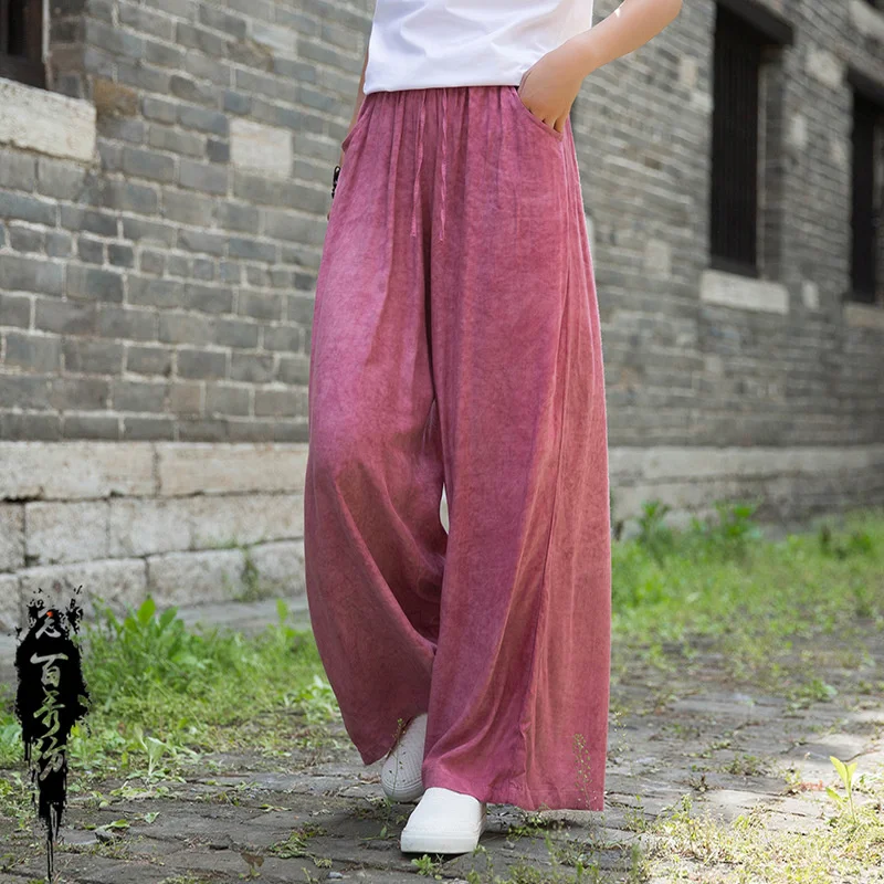 Cotton Wide Leg Pants Spring Summer National Style Improved Tianshi Tie-dye Loose Travel Casual Artistic Elegant Pants Wide
Cotton Wide Leg Pants Spring Summer National Style Improved Tianshi Tie-dye Loose Travel Casual Artistic Elegant Pants Wide
