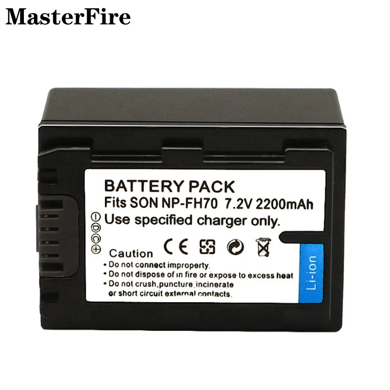 

7.2V 2200mah Rechargeable Li-ion Battery NP-FH70 NP FH70 FH60 FH50 FH40 for Sony HDR-HC7 UX5 UX7 HC3 SR7 SR8 DCR-SX40E Batteries