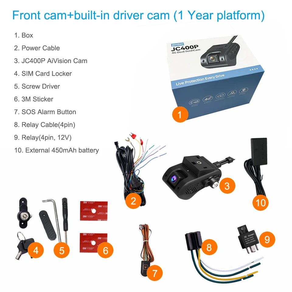 كاميرا سيارة Jimi JC400P 4G مع Stream1080P كاميرات مزدوجة تتبع نظام تحديد المواقع واي فاي هوت سبوت أجهزة إنذار متعددة DVR داش كام تطبيق مجاني ويب 2 كاميرا سيارة Jimi JC400P 4G مع Stream1080P كاميرات مزدوجة تتبع نظام تحديد المواقع واي فاي هوت سبوت أجهزة إنذار متعددة DVR داش كام تطبيق مجاني ويب