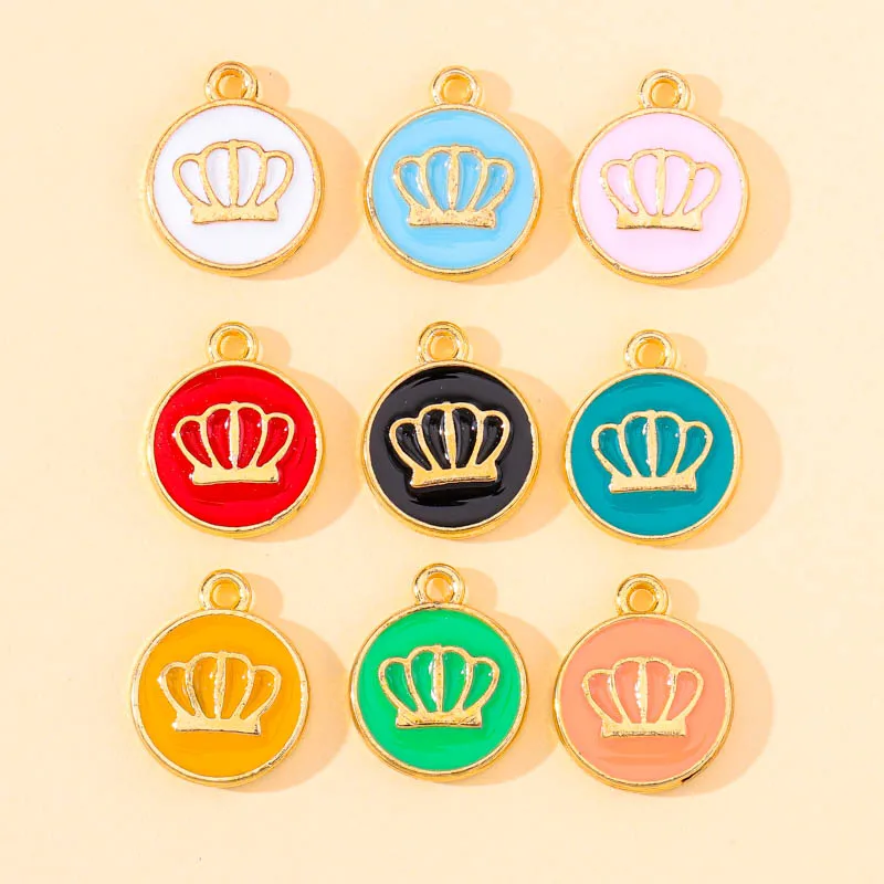 20Pcs/Lot 12*14mm Fashion Enamel Crown Alloy Charms Pendant For DIY Earring Bracelet Jewelry Ornament Making Accessories Finding
20Pcs/Lot 12*14mm Fashion Enamel Crown Alloy Charms Pendant For DIY Earring Bracelet Jewelry Ornament Making Accessories Finding