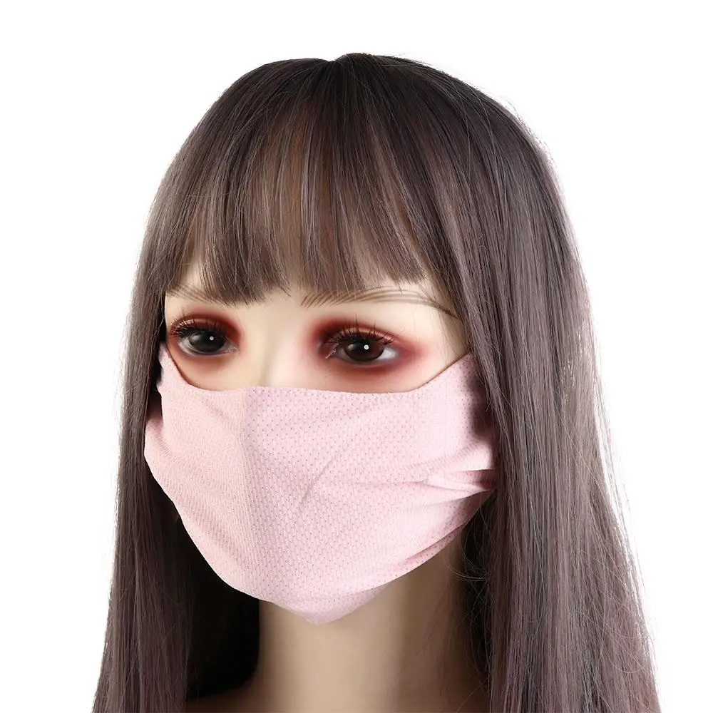 

Дышащая модная летняя сетчатая женская маска для рыбалки и походов для девушек шарф для лица на открытом воздухе маска для лица из вискозы Солнцезащитная маска