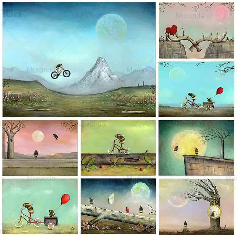 Full Square Round Drill Diamond Painting Cartoon Illustration Bee Landscape Diamond Embroidery Cross Stitch Handmade Home Decor
Full Square Round Drill Diamond Painting Cartoon Illustration Bee Landscape Diamond Embroidery Cross Stitch Handmade Home Decor