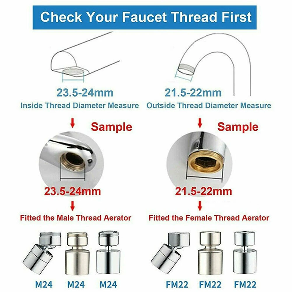 Aerator Swivel Tap Faucet Nozzle Flexible 360 Degree Kitchen Tap Head Water Saving Tap Swivel End Filter FM22 Faucet Attachment
Aerator Swivel Tap Faucet Nozzle Flexible 360 Degree Kitchen Tap Head Water Saving Tap Swivel End Filter FM22 Faucet Attachment