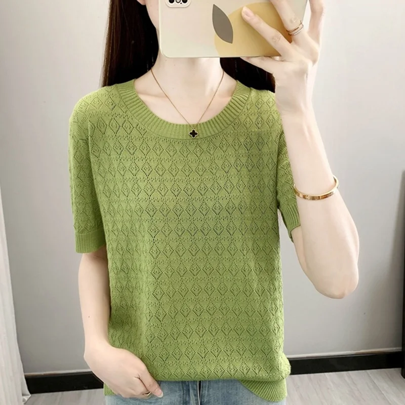 Fashion O-Neck Solid Color All-match Blouse Women's Clothing 2023 Summer New Oversized Casual Pullovers Tops Loose Commute Shirt
Fashion O-Neck Solid Color All-match Blouse Women's Clothing 2023 Summer New Oversized Casual Pullovers Tops Loose Commute Shirt