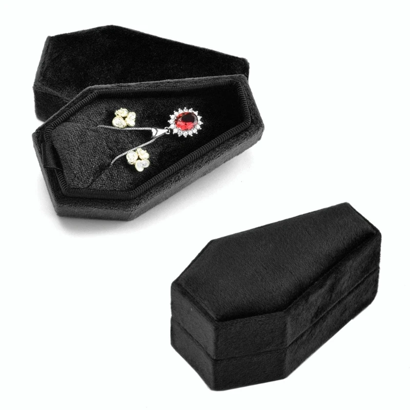 Velvets Jewelry Box Travel Portable Flannel Coffin Shape Jewelry Storage Cases Fashion Gift Holder Rings Earring Holder
Velvets Jewelry Box Travel Portable Flannel Coffin Shape Jewelry Storage Cases Fashion Gift Holder Rings Earring Holder
