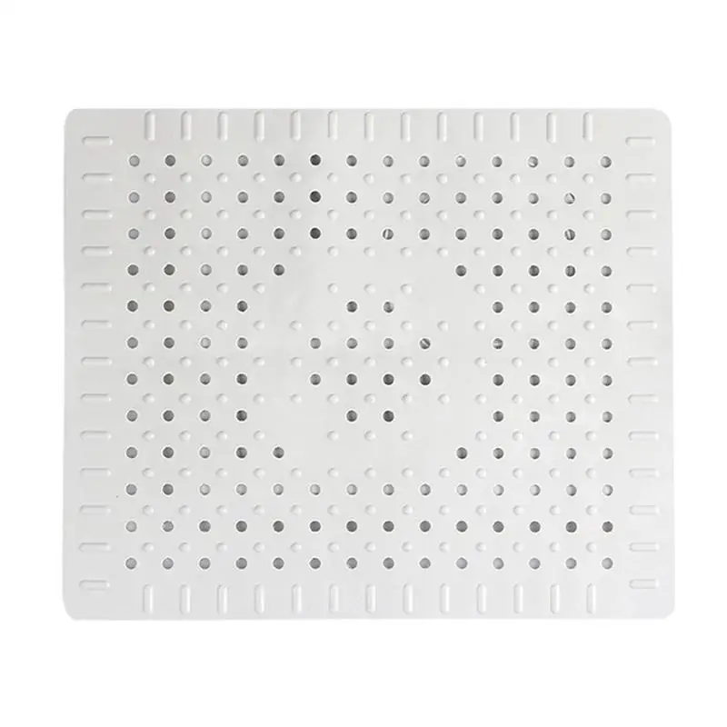 

Sink Draining Mat | White Rubber Sink Pad Protectors For Kitchen | Dish Drying Mats For Dishes Fruits Vegetables Cups Glassware