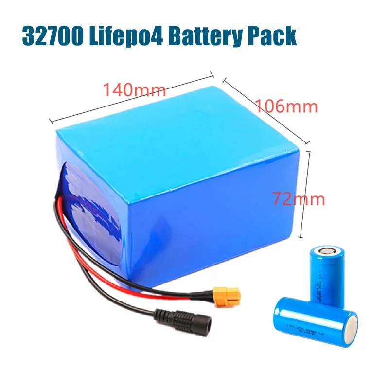 

Electric Boat and Uninterrupted Power Supply 32700 Lifepo4 Battery Pack 4S3P 12.8V 20Ah 30Ah 50Ah with 20A BMS+14.6V Charger