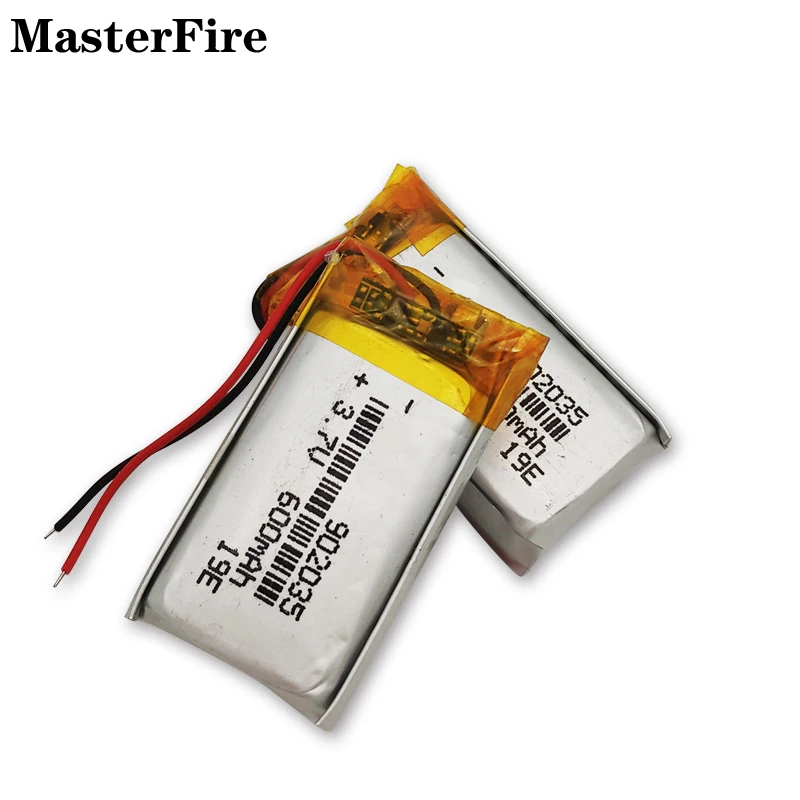 8x 902035 3.7V 600mah Rechargeable Lithium Polymer Battery Cell for Car Recorder VR Glasses Recording Pen Electric Toy LED Light
8x 902035 3.7V 600mah Rechargeable Lithium Polymer Battery Cell for Car Recorder VR Glasses Recording Pen Electric Toy LED Light