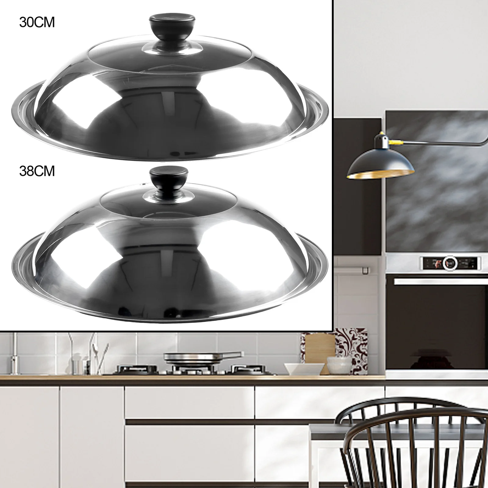 1pc Pot Lid Stainless Steel Visible Combined Tripod Wok Cover Combined Vegetable Cover Cookware Accessories And Parts
1pc Pot Lid Stainless Steel Visible Combined Tripod Wok Cover Combined Vegetable Cover Cookware Accessories And Parts
