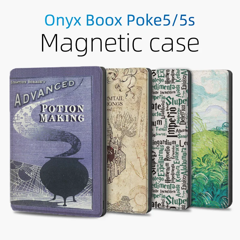 

Тонкий Магнитный поглощающий чехол для Onyx Boox Poke 5 S 5S, умное Пробуждение/сон, 6 дюймов, электронная книга, флип-книга для ONYX BOOX
