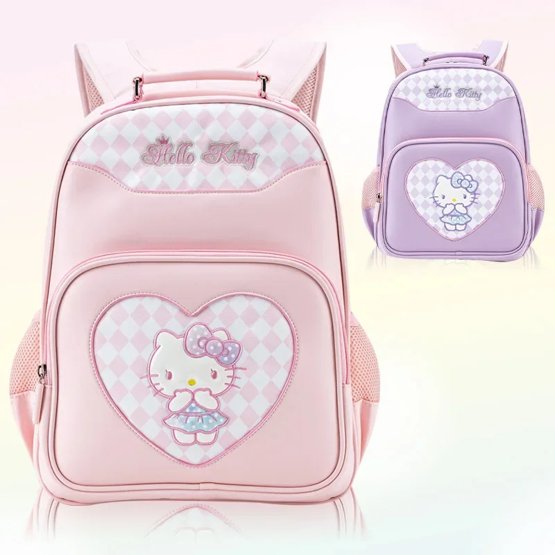 

Sanrio New Hello Kitty Student Schoolbag Cute Cartoon Shoulder Pad Large Capacity Lightweight Children Backpack