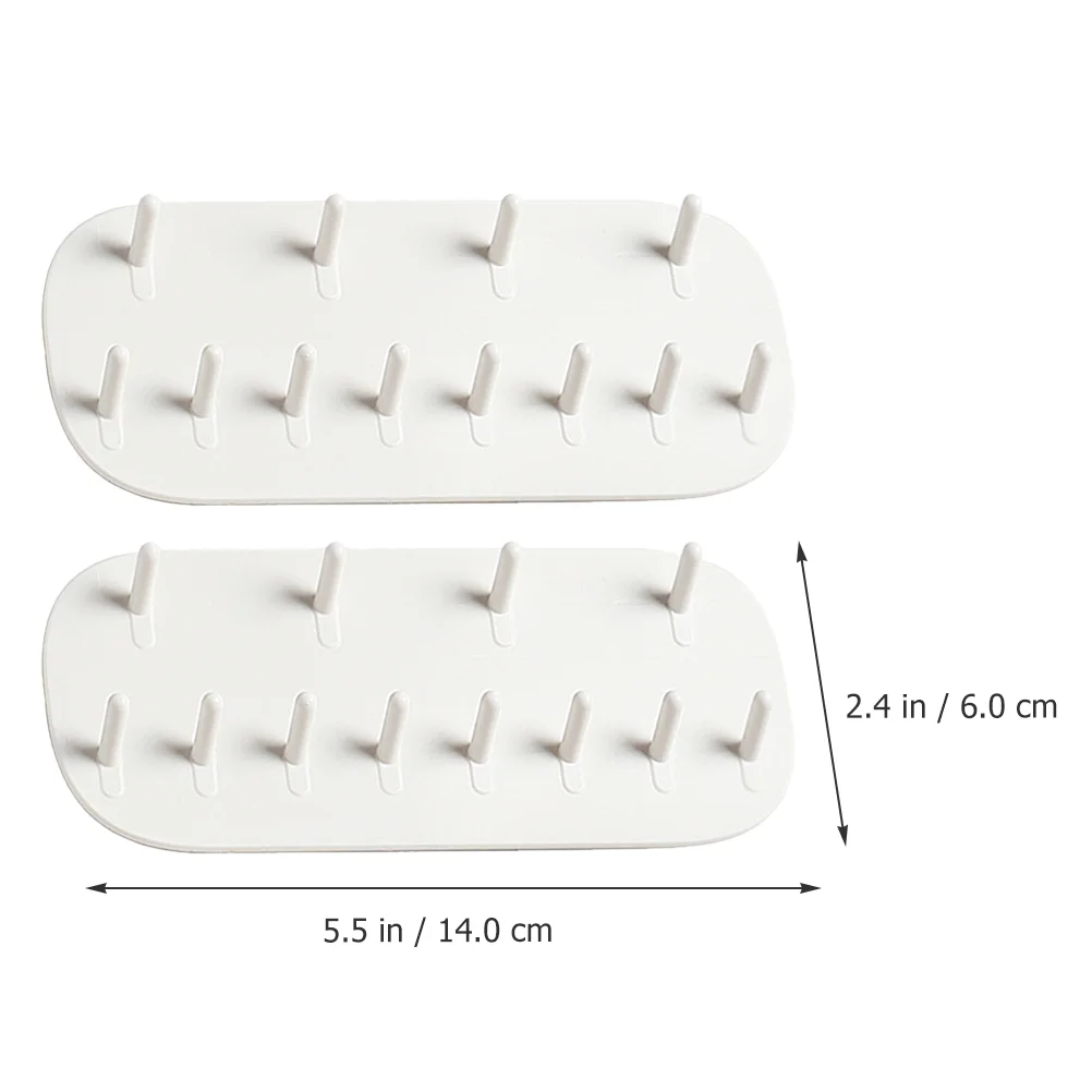 2 Pcs Wall Jewelry Hanger Display Shelf Storage Earring Holder Organizer White Adhesive Coat Hangers
2 Pcs Wall Jewelry Hanger Display Shelf Storage Earring Holder Organizer White Adhesive Coat Hangers