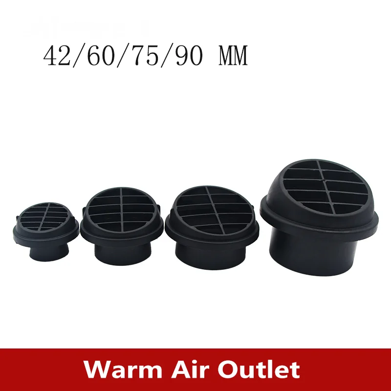 

42mm/60mm/75mm/90mm Car Heater Ducting Warm Air Vent Outlet For Eberspacher Webasto Fit for Fuel parking heater ventilation pipe