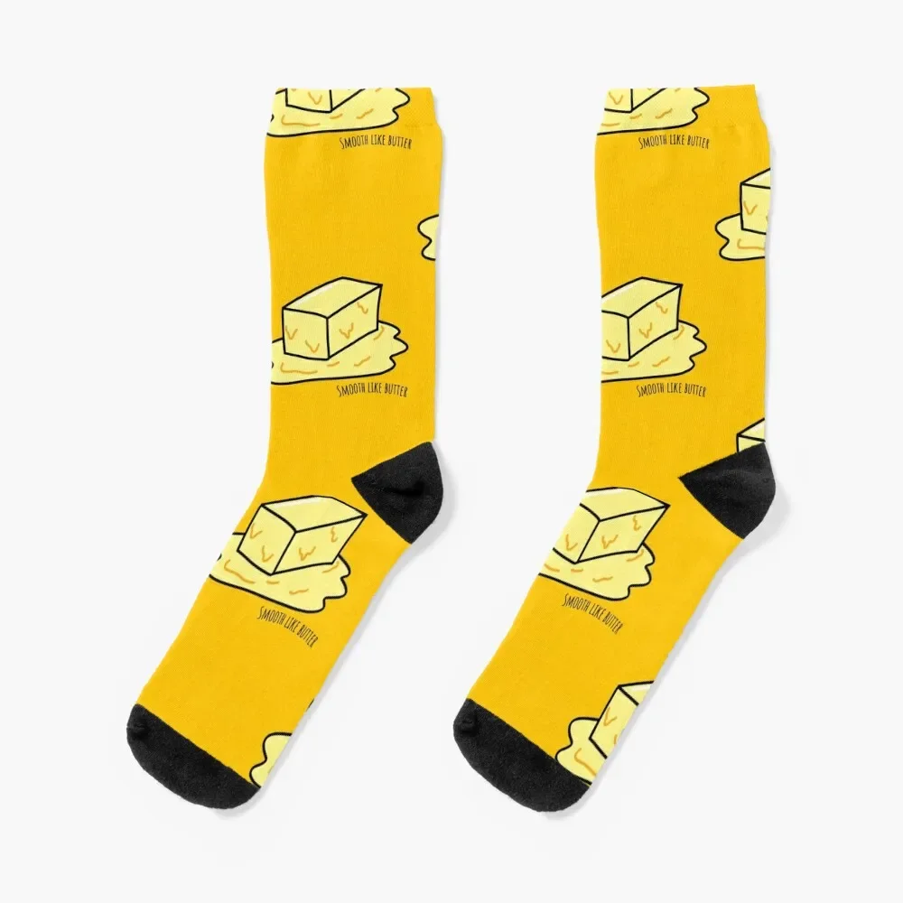 

Smooth Like Butter - Kawaii Hand Drawn Butter Socks anti-slip football Socks Men Women's