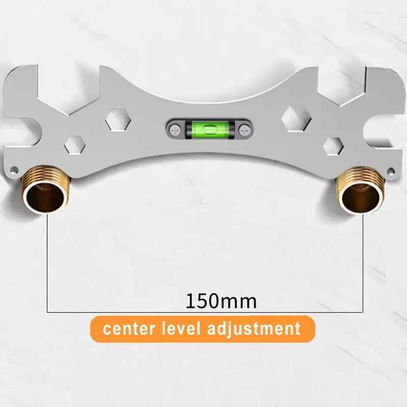 

Специальные гаечные ключи инструменты с уровнем смесителя для душа Ванная комната Многофункциональный уровень гаечный ключ линейка измерительный инструмент для расстояния